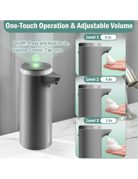 Dispensador de Jabón Espumoso Automático Seawah IPX7 300ml