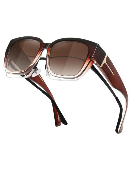 Gafas de Sol MEETSUN Fit Over Polarizadas UV400 Extra Grande Gafas de Sol MEETSUN Fit Over Polarizadas UV400 Extra Grande