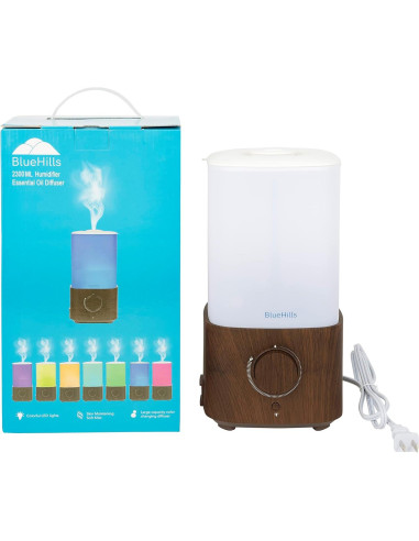 Difusor de Aceite Esencial BlueHills 2300ml con Luces LED
