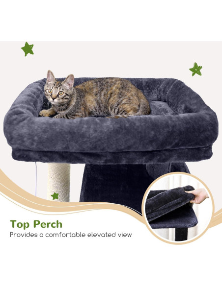 Árbol para Gatos Globlazer F70 Pro 70" Gris Oscuro con Hamaca Árbol para Gatos Globlazer F70 Pro 70" Gris Oscuro con Hamaca