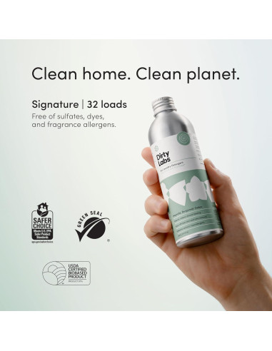 Detergente Líquido Biológico Dirty Labs 254 ml - 32 Lavados
