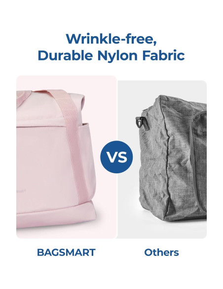 Bolsa de Gimnasio Plegable BAGSMART Rosa 23L Aprobada Aerolíneas Bolsa de Gimnasio Plegable BAGSMART Rosa 23L Aprobada Aerolíneas