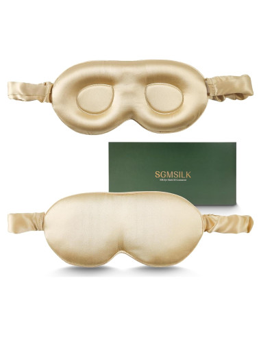 Máscara de Sueño de Seda de Morera SGMSILK 22 Momme Ajustable