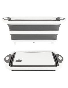 Tina de Preparación Plegable GuanBoXin 10L con Colador Gris