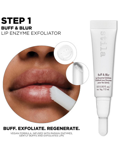 Kit de Cuidado de Labios Stila - Exfoliante, Suero y Glaseado