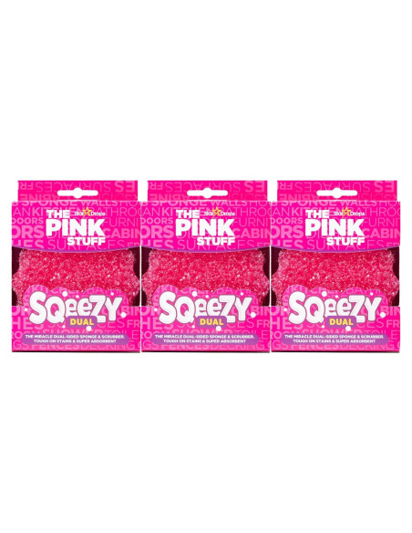 Esponja Limpiadora Doble Cara La Cosa Rosa - Stardrops, 3 Unidades Esponja Limpiadora Doble Cara La Cosa Rosa - Stardrops, 3 Unidades