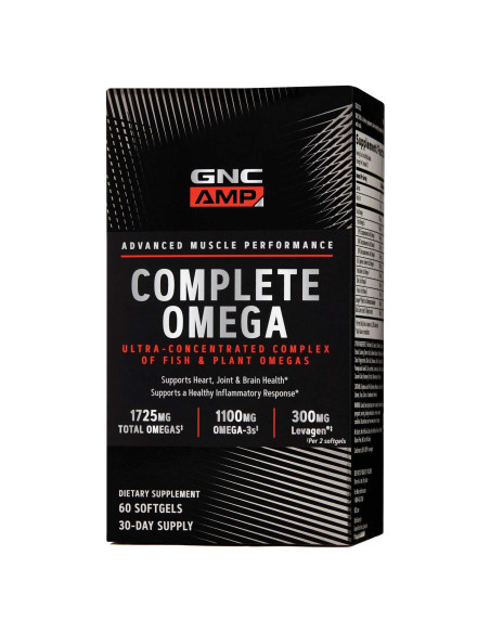 Suplemento Omega Completo GNC AMP 60 Cápsulas 1725mg Suplemento Omega Completo GNC AMP 60 Cápsulas 1725mg