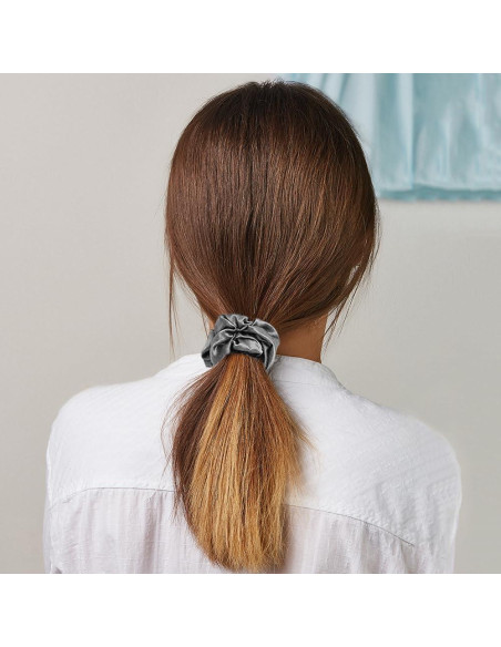 AUAUY Funda de Almohada de Satén de Seda 40x80cm Gris Oscuro AUAUY Funda de Almohada de Satén de Seda 40x80cm Gris Oscuro