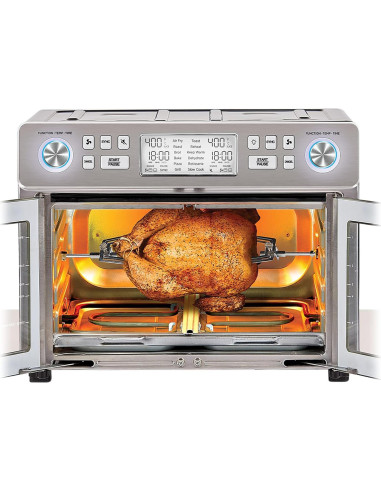 Horno Tostador PowerXL SmartSynx 25qt Doble Zona Acero Inoxidable