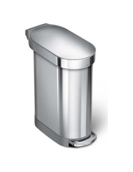 Cubo de Basura Slim 45L simplehuman Acero Inoxidable Cepillado Cubo de Basura Slim 45L simplehuman Acero Inoxidable Cepillado