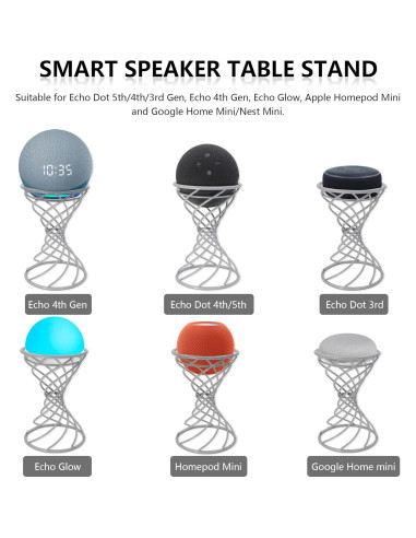 Soporte Decorativo para Altavoz Inteligente Dutiplus Plata