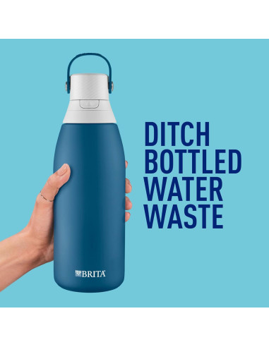 Botella de Agua Filtrante Brita Acero Inoxidable 32 oz Aislada