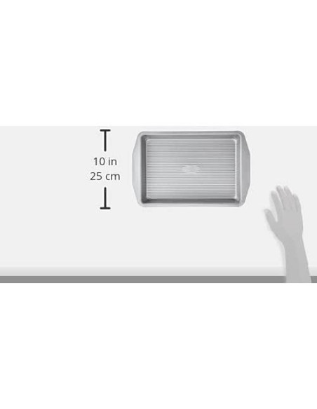 Sartén Rectangular USA Pan 23x33 cm Antiadherente Acero Sartén Rectangular USA Pan 23x33 cm Antiadherente Acero