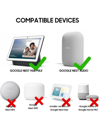 Adaptador de Corriente 24V 30W para Google Nest Hub Max y Audio