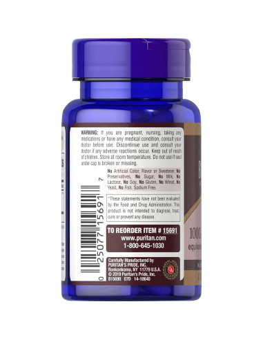 Extracto Concentrado de Cereza Negra Puritan's Pride 250 mg - 100 Cápsulas