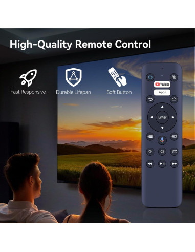 Control Remoto de Voz HZIME WH-55 Compatible Proyector Epson