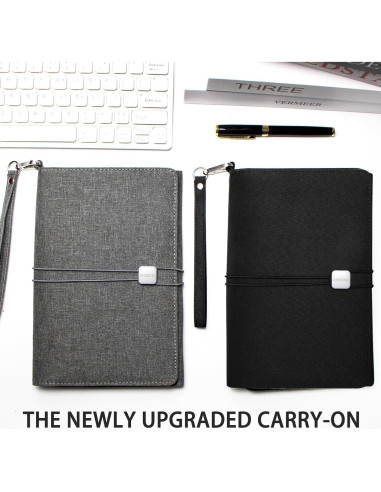 Funda Folio ANSSOW para Cuaderno Inteligente A5 - Negro