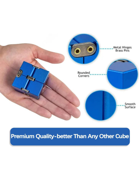 Cubo Infinito Antiestrés Metal Rovzukct 5.6cm Azul/Rosa/Rojo Cubo Infinito Antiestrés Metal Rovzukct 5.6cm Azul/Rosa/Rojo