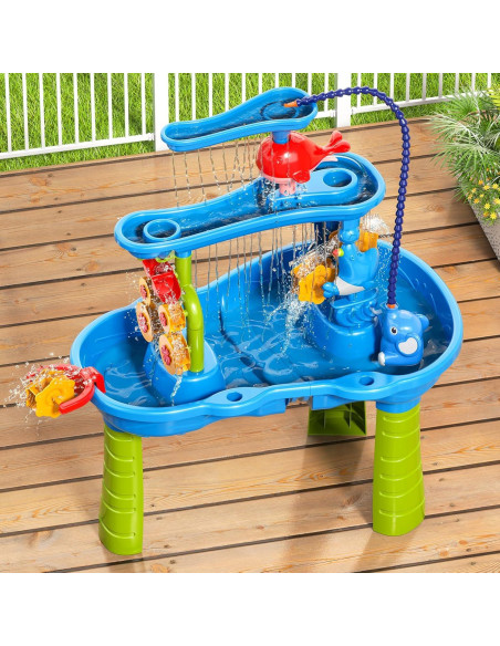Mesa de Agua de 3 Niveles WATUDOU con Bomba para Niños 3-5 Años Mesa de Agua de 3 Niveles WATUDOU con Bomba para Niños 3-5 Años