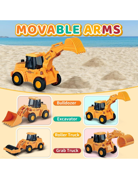 Juguetes de Construcción Veslier - 4 Camiones para Niños 3+ Años Juguetes de Construcción Veslier - 4 Camiones para Niños 3+ Años