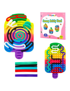 Tablero Sensorial de Silicona Limpskys con 18 Cuerdas Coloridas