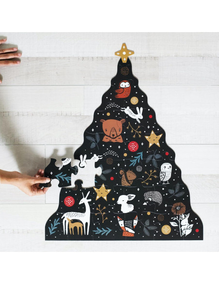Rompecabezas de Suelo Wee Gallery 24 Piezas Árbol de Navidad Rompecabezas de Suelo Wee Gallery 24 Piezas Árbol de Navidad