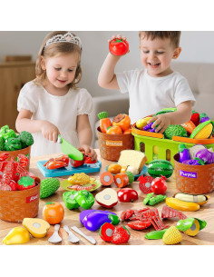 Set de Comida de Juguete NIPLOOOW 40PCS para Niños 3-8 Años 2