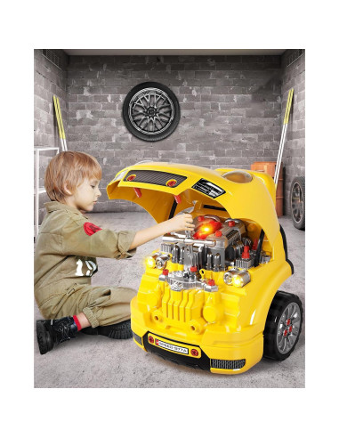 Kit Constructor Camiones Grande Deejoy con Luz y Sonido