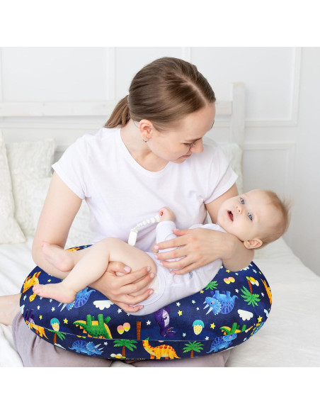 Funda de Almohada Impermeable Hooyax para Lactancia Dinosaurio