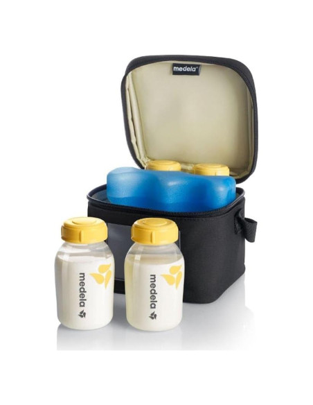 Bolsa Térmica Medela con 4 Botellas 150 ml Sin BPA para Leche Materna Bolsa Térmica Medela con 4 Botellas 150 ml Sin BPA para Leche Materna