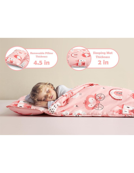 Colchoneta para Siesta Niños Arianaut Rosa Princesa 139.7x58.4cm Colchoneta para Siesta Niños Arianaut Rosa Princesa 139.7x58.4cm