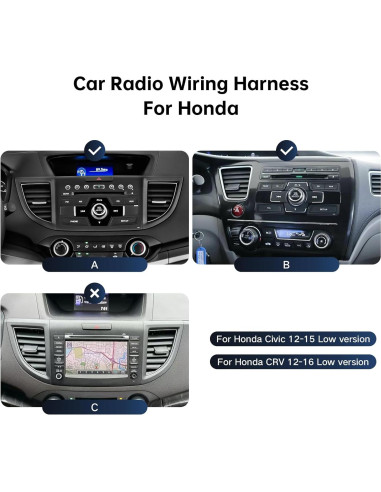 Arnés de Cable de Radio Honda CRV 2012-2016 + Adaptador Canbus