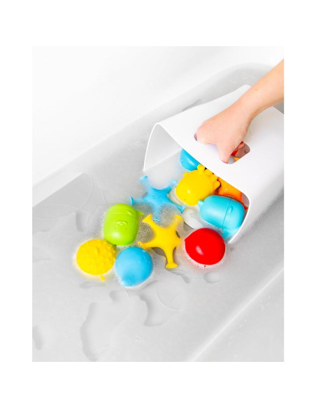 Conjunto de Juguetes de Baño Ubbi con Contenedor y Taza Conjunto de Juguetes de Baño Ubbi con Contenedor y Taza