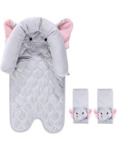 Inserto para Asiento de Auto Hudson Baby Unisex Elefante Bonito 2