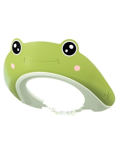 Gorro de Ducha para Bebé Rana Verde - Silicona Segura