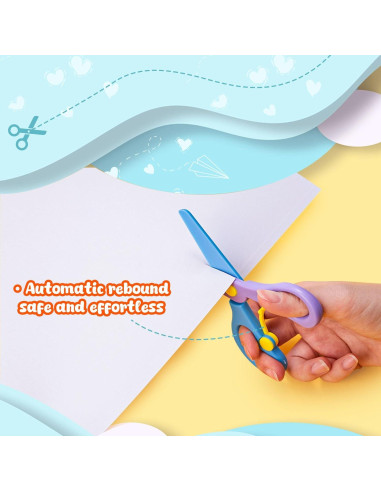 Tijeras de Seguridad LovesTown para Niños 4PCS Punta Romo