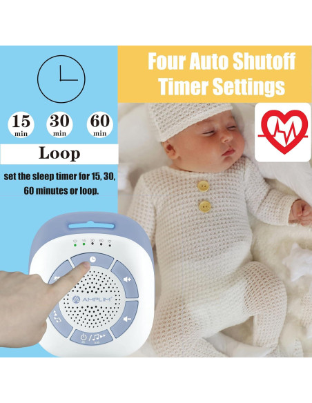 Máquina de Sonido Portátil Amplim para Bebés - Latido + 19 Sonidos Máquina de Sonido Portátil Amplim para Bebés - Latido + 19 Sonidos