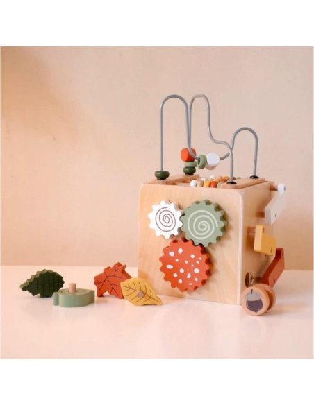 Cubo de Actividad 5-en-1 Zinkomens Montessori para Niños Cubo de Actividad 5-en-1 Zinkomens Montessori para Niños
