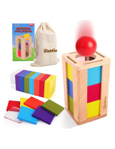Juguete de Clasificación de Colores Richtim Montessori - Juego Sensorial para Niños 2-6 Años