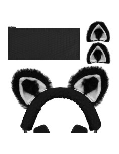 Cubierta de Diadema Geekria + Orejas de Gato para Auriculares