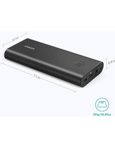 Batería Externa Anker PowerCore+ 26800mAh Carga Rápida 3.0