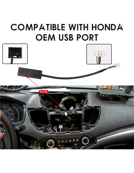 Arnés de Cable de Radio Honda CRV 2012-2016 + Adaptador Canbus Arnés de Cable de Radio Honda CRV 2012-2016 + Adaptador Canbus