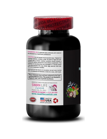 Antioxidantes de Bayas Resveratrol SWAN LIFE 240 Cápsulas Antioxidantes de Bayas Resveratrol SWAN LIFE 240 Cápsulas