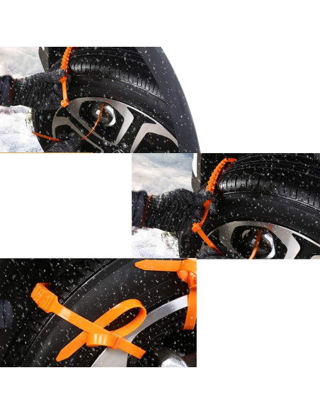 Cadena Antideslizante para Neumáticos de Nieve DZS Elec 10pcs 900mm Cadena Antideslizante para Neumáticos de Nieve DZS Elec 10pcs 900mm