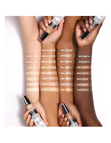 Crema CC Hidratante e.l.f. Camo SPF 30 Profundo 500 W