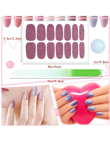 Stickers de Uñas Autoadhesivos Maitys 336 Piezas Estilo Elegante
