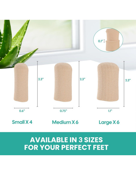 Protectores de Dedos Welnove - 16 Fundas de Gel con Aloe Vera Protectores de Dedos Welnove - 16 Fundas de Gel con Aloe Vera