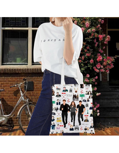 Bolsa Tote de Lona LEVLO Cullen T para Fans de Vampiros