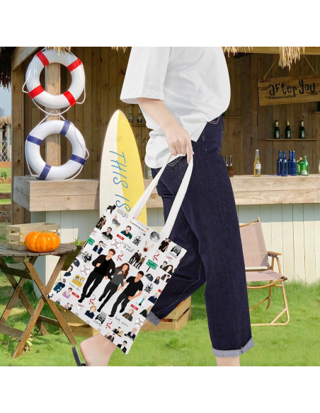 Bolsa Tote de Lona LEVLO Cullen T para Fans de Vampiros Bolsa Tote de Lona LEVLO Cullen T para Fans de Vampiros