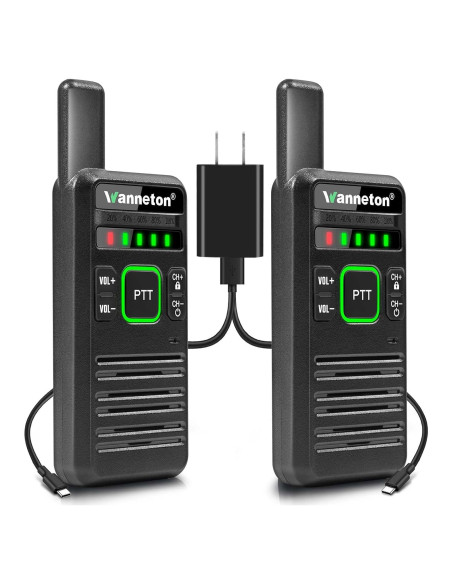 Walkie Talkies Inalambricos Wanneton RT22PRO 2 Pack Recargables Walkie Talkies Inalambricos Wanneton RT22PRO 2 Pack Recargables